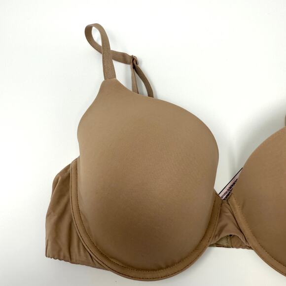 Victoria’s Secret Push Up Padded Underwire Bra In Nude Size 36D - Picture 2 of 8